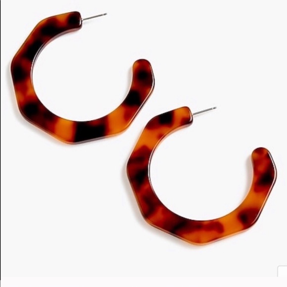 J. Crew Jewelry - J.Crew • resin angle hoop earrings
